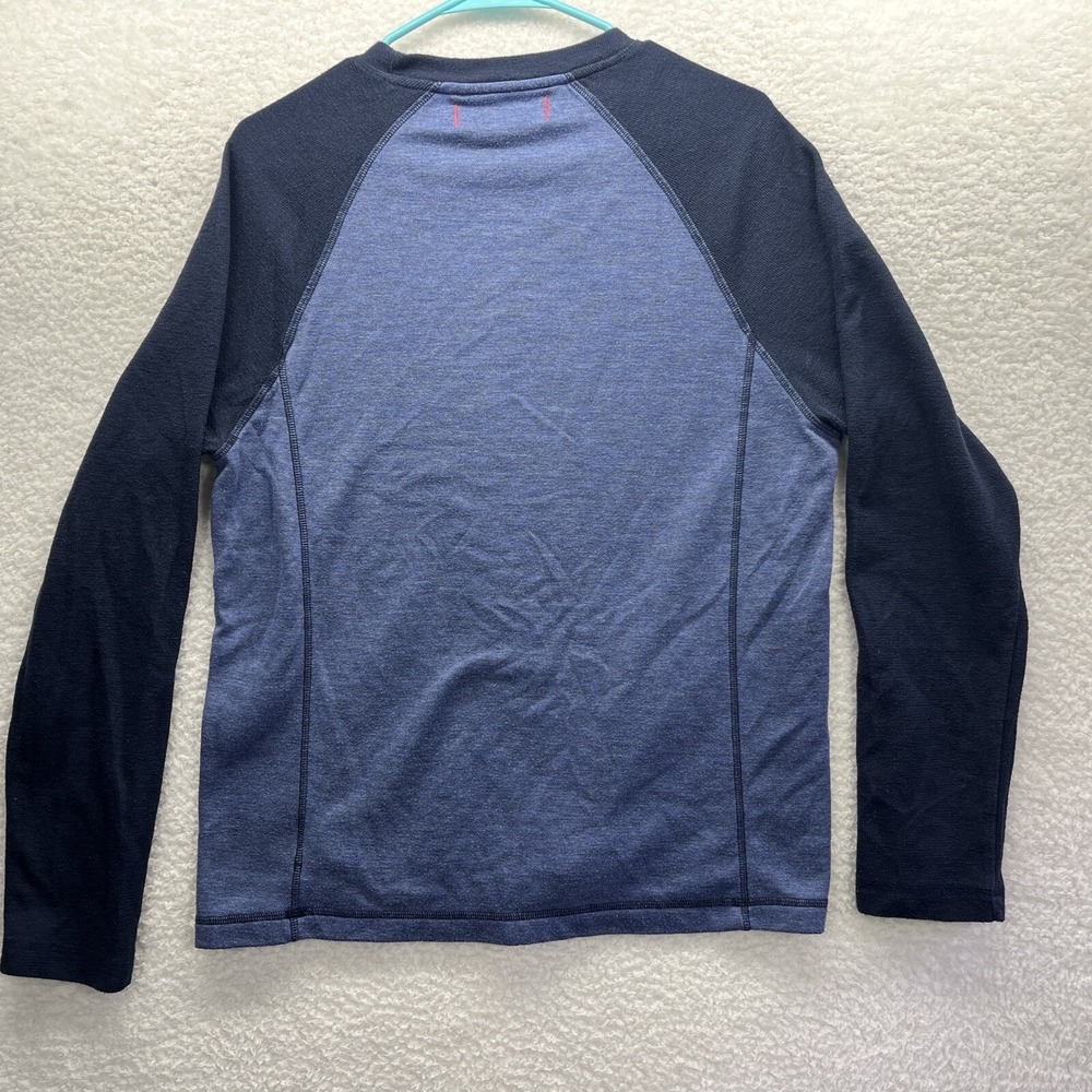 Tommy Bahama Shirt Mens Medium Blue Long Sleeve Crew Neck Pullover Polyester - Picture 11 of 16